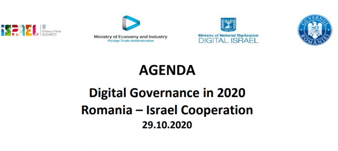 29 octombrie / Digital Governance in 2020: Romania – Israel Cooperation