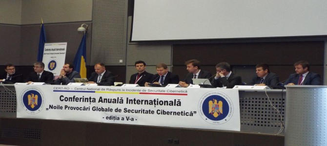 ANSSI participa la Conferinta Anuala Internationala a CERT.ro ”Noile provocari globale de securitate cibernetica”, editia a V-a