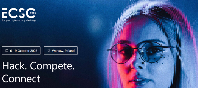 Astazi incepe la Varsovia, Campionatul European de Securitate Cibernetica – ECSC 2025. Echipa Romaniei este formata din castigatorii Campionatului National de Securitate Cibernetica (RoCSC) si ai Olimpiadei de Securitate Cibernetica (OSC) Astazi incepe la Varsovia, Campionatul European de Securitate Cibernetica – ECSC 2025. Echipa Romaniei este formata din castigatorii Campionatului National de Securitate Cibernetica (RoCSC) si ai Olimpiadei de Securitate Cibernetica (OSC)